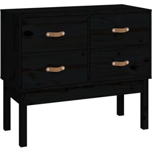 vidaXL 821743 Schwarzes Massivholz Kiefer Sideboard - Sideboard vidaXL 821743 Schwarzes Massivholz Kiefer Sideboard - Sideboard