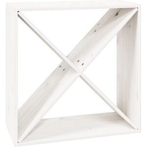 vidaXL Weißer Weinschrank 62x25x62 cm Massives Kiefernholz vidaXL Weißer Weinschrank 62x25x62 cm Massives Kiefernholz