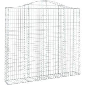 Vidaxl Galvanized Steel Garden Gabion Baskets - 9 Pcs Vidaxl Galvanized Steel Garden Gabion Baskets - 9 Pcs