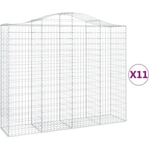 MAISONCHIC Arc Gabion Baskets - 11 pcs Garden Wall Decor MAISONCHIC Arc Gabion Baskets - 11 pcs Garden Wall Decor