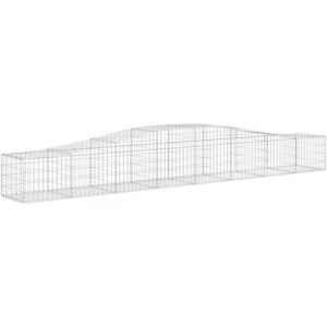 vidaXL Arched Gabion Basket 10 pcs - Garden Decorative Barrier vidaXL Arched Gabion Basket 10 pcs - Garden Decorative Barrier