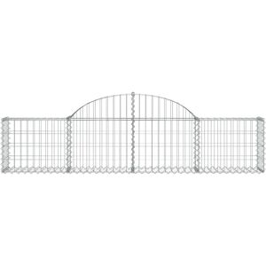 vidaXL Arched Gabion Basket - 30 pcs - Galvanised Iron vidaXL Arched Gabion Basket - 30 pcs - Galvanised Iron