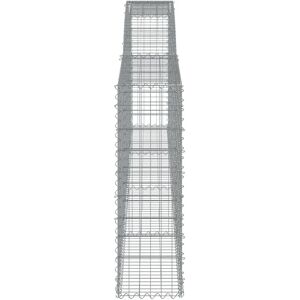 vidaXL Arched Gabion Baskets 4 pcs 400x30x100/120 cm Galvanised Iron vidaXL Arched Gabion Baskets 4 pcs 400x30x100/120 cm Galvanised Iron