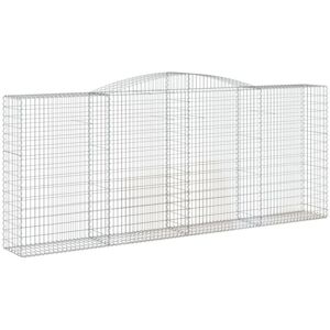 vidaXL Arched Gabion Basket - 15 pcs - 400x50x160/180 cm - Galvanised Iron vidaXL Arched Gabion Basket - 15 pcs - 400x50x160/180 cm - Galvanised Iron