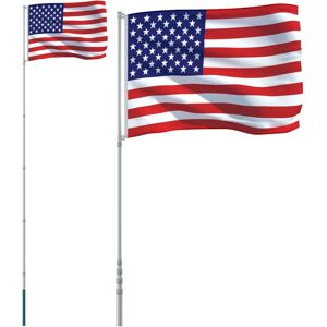vidaXL VS Vlag met Mast - 5,55 m Aluminium Vlagstok vidaXL VS Vlag met Mast - 5,55 m Aluminium Vlagstok