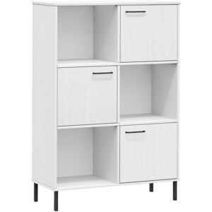 vidaXL Massives Kiefernholz Bücherregal mit Metallfüßen - Bücherregal vidaXL Massives Kiefernholz Bücherregal mit Metallfüßen - Bücherregal