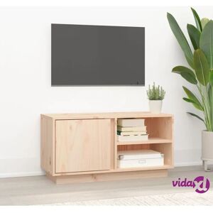 vidaXL Massiivinen mäntypuinen TV-taso - 80x35x40,5cm - Ruskea - TV-taso vidaXL Massiivinen mäntypuinen TV-taso - 80x35x40,5cm - Ruskea - TV-taso