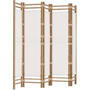 vidaXL 5-Panel Folding Room Divider - Cream White - 200x180cm vidaXL 5-Panel Folding Room Divider - Cream White - 200x180cm