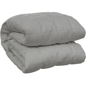 vidaXL Weighted blanket gray 235x290 cm 11 kg fabric vidaXL Weighted blanket gray 235x290 cm 11 kg fabric