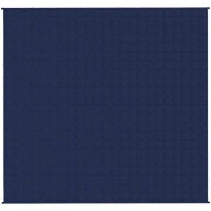 vidaXL Weighted blanket blue 220x235 cm 11 kg fabric vidaXL Weighted blanket blue 220x235 cm 11 kg fabric