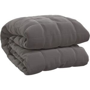 vidaXL Weighted blanket gray 138x200 cm 6 kg fabric vidaXL Weighted blanket gray 138x200 cm 6 kg fabric