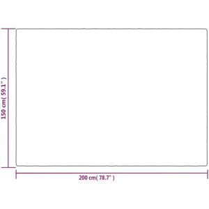 vidaXL Gewichtete Decke mit Bezug grau 150x200 cm 7 kg Stoff vidaXL Gewichtete Decke mit Bezug grau 150x200 cm 7 kg Stoff