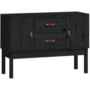 vidaXL Schwarzes Kiefernholz Sideboard - Sideboard vidaXL Schwarzes Kiefernholz Sideboard - Sideboard