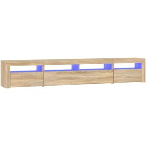 vidaXL TV-skab - Sonoma eg med LED-lys vidaXL TV-skab - Sonoma eg med LED-lys