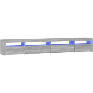 Mueble de TV con luces LED gris Sonoma - Mueble TV Mueble de TV con luces LED gris Sonoma - Mueble TV