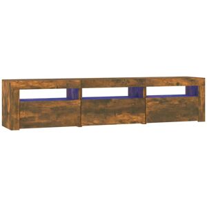 Mueble de TV con luces LED Nogal Ahumado - Mueble TV Mueble de TV con luces LED Nogal Ahumado - Mueble TV