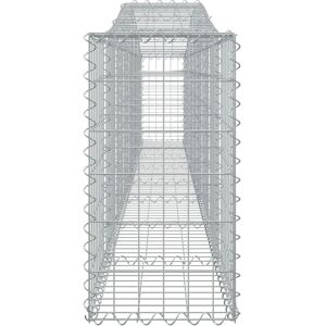 vidaXL Arched Gabion Basket - Garden Noise Barrier 400x30x60/80cm vidaXL Arched Gabion Basket - Garden Noise Barrier 400x30x60/80cm