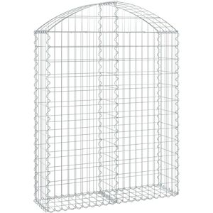 VidaXL Arched Gabion Basket - 100x30x120/140 cm, Galvanised Steel VidaXL Arched Gabion Basket - 100x30x120/140 cm, Galvanised Steel