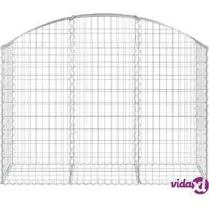vidaXL Arched Gabion Basket 150x50x100/120 cm Galvanised Iron vidaXL Arched Gabion Basket 150x50x100/120 cm Galvanised Iron