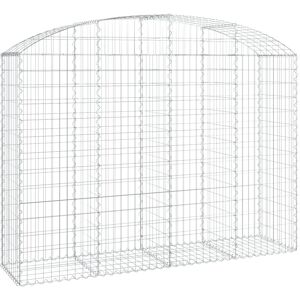 vidaXL Arched Gabion Basket 200x50x140/160 cm Galvanised Iron vidaXL Arched Gabion Basket 200x50x140/160 cm Galvanised Iron