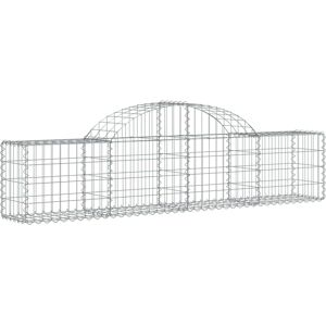 vidaXL Arched Gabion Basket 200x30x40/60 cm Galvanised Iron vidaXL Arched Gabion Basket 200x30x40/60 cm Galvanised Iron