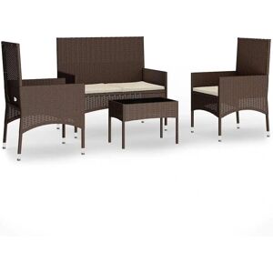 vidaXL Gartenset - Lounge mit Kissen vidaXL Gartenset - Lounge mit Kissen