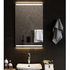 vidaXL 50x80 cm LED badeværelsesspejl - Vandafvisende vægmonteret vidaXL 50x80 cm LED badeværelsesspejl - Vandafvisende vægmonteret