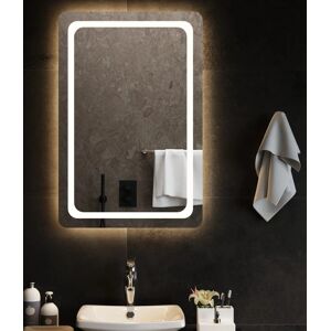 vidaXL LED Badspiegel - 60x90 cm - Wasserdicht, USB, Einfach zu installieren vidaXL LED Badspiegel - 60x90 cm - Wasserdicht, USB, Einfach zu installieren