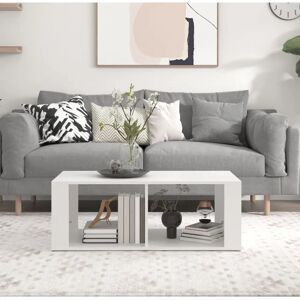 vidaXL White Engineered Wood Coffee Table - Coffee Table vidaXL White Engineered Wood Coffee Table - Coffee Table