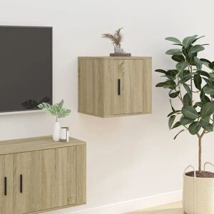 vidaXL Sonoma Oak Wall Mounted TV Cabinet - Wall Mounted TV Furniture vidaXL Sonoma Oak Wall Mounted TV Cabinet - Wall Mounted TV Furniture
