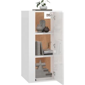 vidaXL 816674 Wall Mounted TV Cabinet High Gloss White - TV Cabinet vidaXL 816674 Wall Mounted TV Cabinet High Gloss White - TV Cabinet