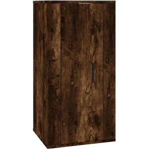 vidaXL Awo32999 Smoked Oak Wall Mounted TV Cabinet - Wall Mounted TV Cabinet vidaXL Awo32999 Smoked Oak Wall Mounted TV Cabinet - Wall Mounted TV Cabinet