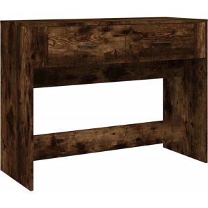 vidaXL Console Table Smoked Oak - Engineered Wood - 100x39x75 cm - Console Table vidaXL Console Table Smoked Oak - Engineered Wood - 100x39x75 cm - Console Table