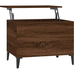 vidaXL Kaffeetisch Dunkle Eiche - 60x44.5x45 cm - Holzwerkstoff vidaXL Kaffeetisch Dunkle Eiche - 60x44.5x45 cm - Holzwerkstoff