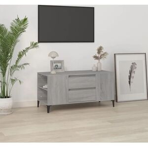 vidaXL Grey Sonoma TV Cabinet Engineered Wood - TV & Media Console vidaXL Grey Sonoma TV Cabinet Engineered Wood - TV & Media Console