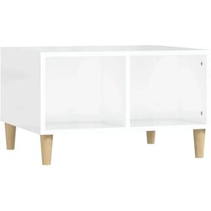 vidaXL Table Basse Blanc Brillant - Style Scandinave - Table de Salon - Publicité vidaXL Table Basse Blanc Brillant - Style Scandinave - Table de Salon - Publicité