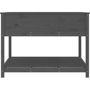 vidaXL Massivt fyrretræs plantekasse med hylde - Plantekasse med hylde - Have planter - Rustikt træbed vidaXL Massivt fyrretræs plantekasse med hylde - Plantekasse med hylde - Have planter - Rustikt træbed