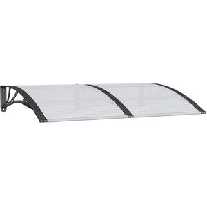 vidaXL Sorte 150x100 cm Polycarbonat Udvendig Dør Overdækning - Regnskjul vidaXL Sorte 150x100 cm Polycarbonat Udvendig Dør Overdækning - Regnskjul