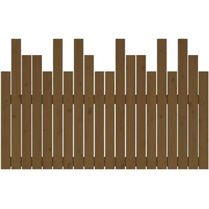 vidaXL Honey Brown Solid Wood Pine Wall Headboard - Wall Headboard vidaXL Honey Brown Solid Wood Pine Wall Headboard - Wall Headboard