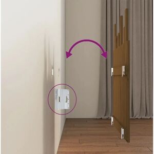 vidaXL Honey Brown 82.5x3x80 cm Solid Wood Pine Wall Headboard - Bedroom Bed Header vidaXL Honey Brown 82.5x3x80 cm Solid Wood Pine Wall Headboard - Bedroom Bed Header