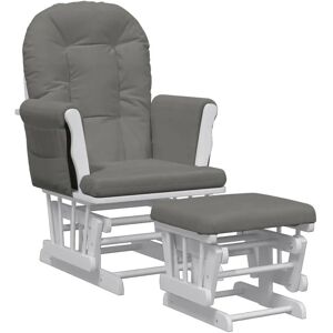 Silla mecedora VidaXL - Función de deslizamiento, Marco duradero, Cojines cómodos Silla mecedora VidaXL - Función de deslizamiento, Marco duradero, Cojines cómodos