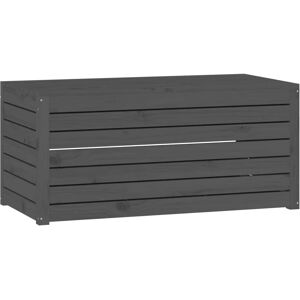 vidaXL Garden Box Grey 101x50.5x46.5 cm Solid Wood Pine - Garden Box vidaXL Garden Box Grey 101x50.5x46.5 cm Solid Wood Pine - Garden Box