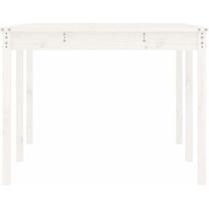 vidaXL Garden Table White 203.5x100x76 cm Pine - Wooden Garden Table vidaXL Garden Table White 203.5x100x76 cm Pine - Wooden Garden Table