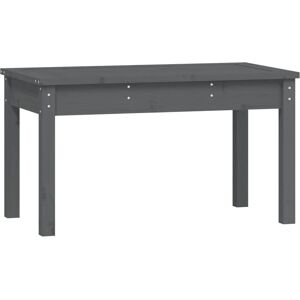 vidaXL Garden Bench Grey 80x44x45 cm Solid Pine Wood - Garden Bench vidaXL Garden Bench Grey 80x44x45 cm Solid Pine Wood - Garden Bench