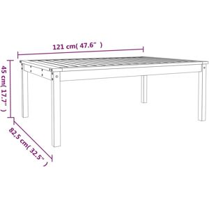 vidaXL 824132 Wooden Garden Table - Durable Outdoor Furniture vidaXL 824132 Wooden Garden Table - Durable Outdoor Furniture