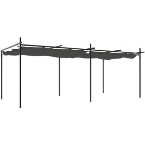 vidaXL Pergola with Retractable Roof Outdoor Canopy Garden Gazebo - Pergola vidaXL Pergola with Retractable Roof Outdoor Canopy Garden Gazebo - Pergola