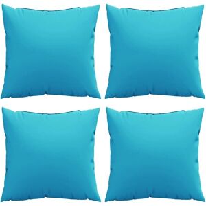vidaXL Kissen-Set - Lebhaftes Türkis, 4 Stück, 40x40cm - Inneneinrichtung vidaXL Kissen-Set - Lebhaftes Türkis, 4 Stück, 40x40cm - Inneneinrichtung
