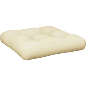 vidaXL Pallet Cushion Cream 50x50x12 cm Fabric - Pallet Cushion vidaXL Pallet Cushion Cream 50x50x12 cm Fabric - Pallet Cushion