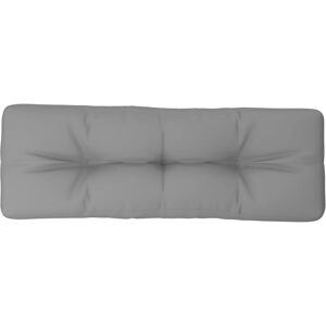 vidaXL Grijs Palletkussen 120x40x12 cm Stof vidaXL Grijs Palletkussen 120x40x12 cm Stof