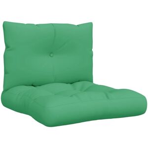 vidaXL Palettenkissen 2 St. Stoff Grün - Kissen vidaXL Palettenkissen 2 St. Stoff Grün - Kissen